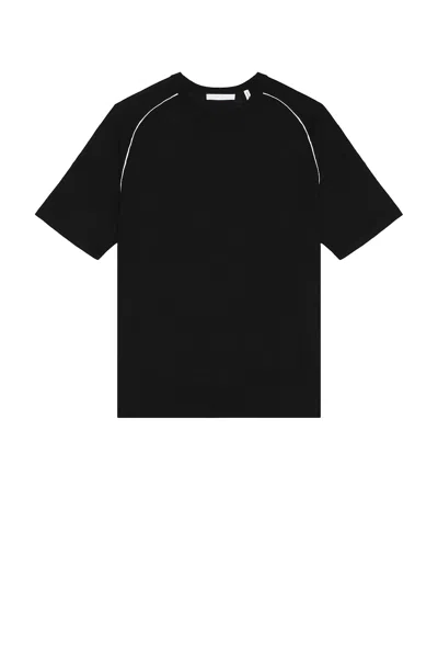 Helmut Lang Contrast Tee In Black