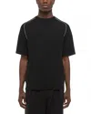 Helmut Lang Contrast Wool Tee In Black