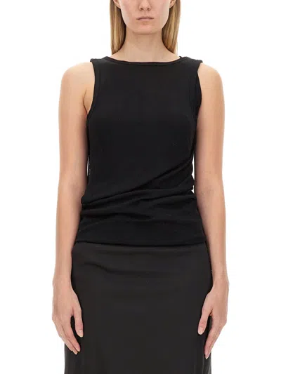 Helmut Lang Convertible Camisole Dress In Black