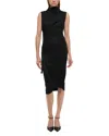 Helmut Lang Viscose Dress With Unique Back Knot In Black