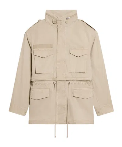Helmut Lang Convertible Field Jacket In Desert Sand