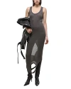 Helmut Lang Double-layered Tank Top In Graphite