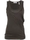 Helmut Lang Double-layered Tank Top In Grey