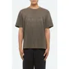 Helmut Lang Corduroy Logo Cotton T-shirt In Brown