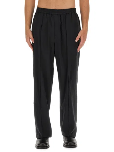 Helmut Lang Wide Leg Pants In Black