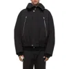 Helmut Lang Relaxed Fit Hooded Bomber Jacket In Black