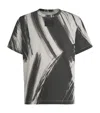 Helmut Lang Cotton Brushstroke Print T-shirt In Grey