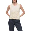 Helmut Lang Cotton Bubble Hem Tank