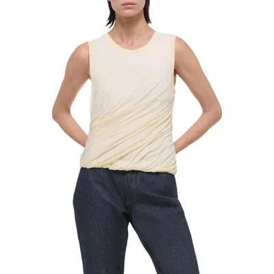 Helmut Lang Cotton Bubble Hem Tank