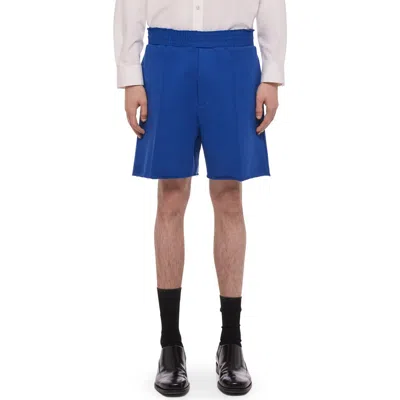 Helmut Lang Cotton French Terry Shorts In Multi