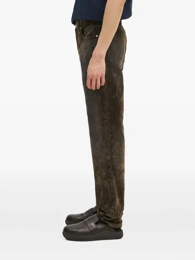 Helmut Lang Cotton Jeans In Green