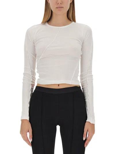 Helmut Lang Cotton Jersey In White