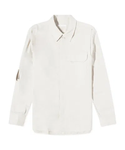Helmut Lang Cotton-linen Twill Shirt In White