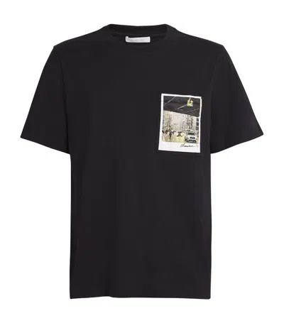 Helmut Lang Man T-shirt Black Size M Cotton