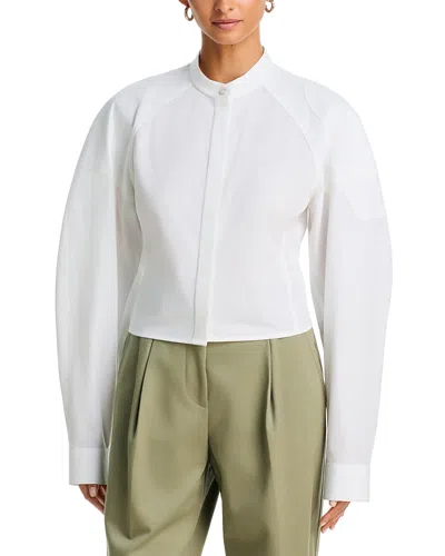 Helmut Lang Cotton Saddle Shirt In White