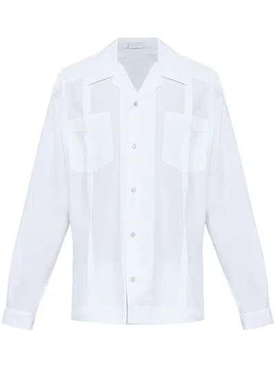 Helmut Lang Cotton Shirt In White