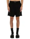 Helmut Lang Cotton Shorts With Back Pockets And Elastic Waistband
