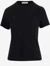 Helmut Lang Logo Embroidered Crew Neck Short Sleeve Top