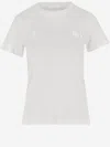 Helmut Lang Transparent Chiffon Logo T-shirt With Crew Neck