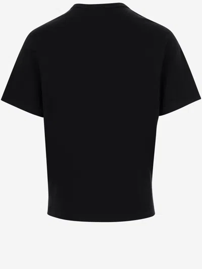 Helmut Lang Cotton T-shirt With Logo In Black