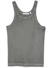 Helmut Lang Garment-dyed Racer Tank In Grey