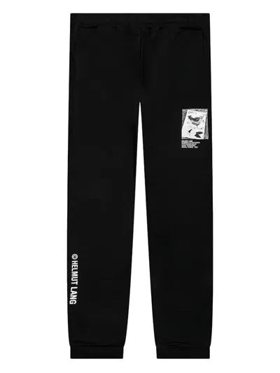 Helmut Lang Cotton Track Pants In Black