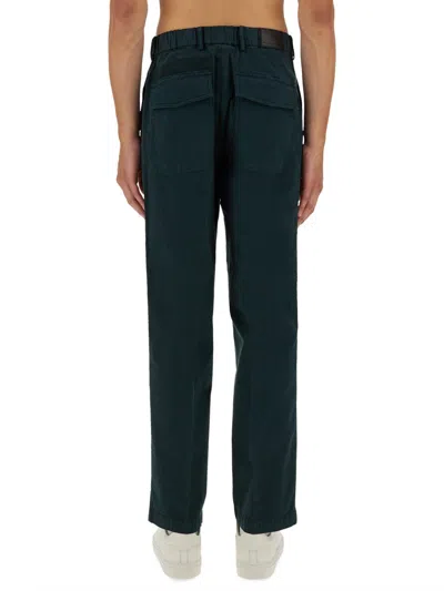 Helmut Lang Cotton-elastane Cargo Pants In Green