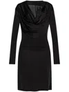 Helmut Lang Cowl-neck Dress In Schwarz