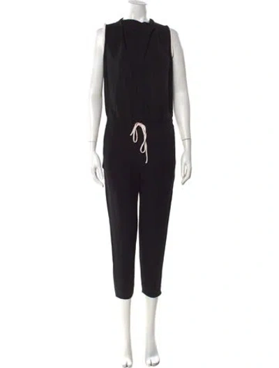 Pre-owned Helmut Lang Cowl Neck Jumpsuit In Black