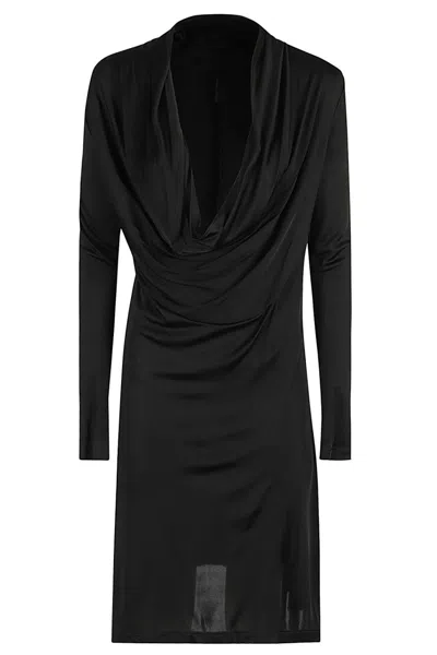 HELMUT LANG HELMUT LANG COWL NECK MINI DRESS