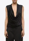 Helmut Lang Women's Sleeveless Cowl Neck Top In Black