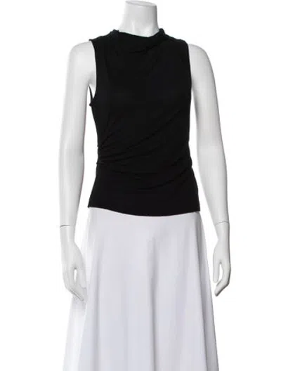 Pre-owned Helmut Lang Cowl Neck Sleeveless Top In Black