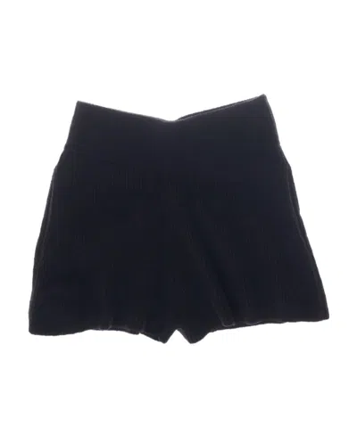 Helmut Lang Cozy Knit Shorts In Black