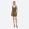 Helmut Lang Creased Boxer Shorts In Cognac