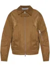 Helmut Lang Long-sleeved Casual Jacket In Brown
