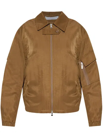 HELMUT LANG CREASED MA1 BOMBER JACKET