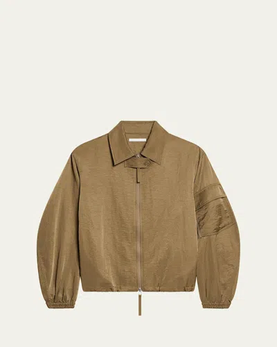 HELMUT LANG CREASED MA1 BOMBER JACKET