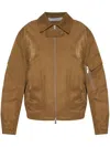 Helmut Lang Long-sleeved Casual Jacket In Brown