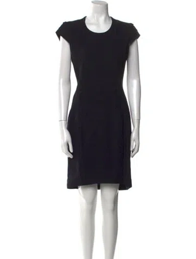 Pre-owned Helmut Lang Crew Neck Knee-length Dress In Black