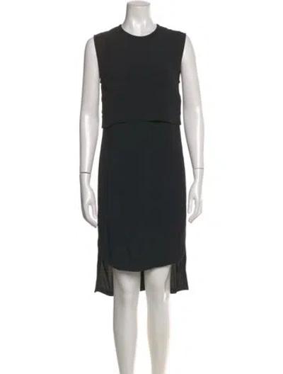Pre-owned Helmut Lang Crew Neck Knee-length Dress In Black