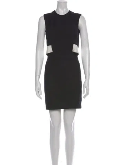 Pre-owned Helmut Lang Crew Neck Knee-length Dress In Black