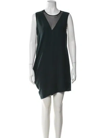 Pre-owned Helmut Lang Crew Neck Knee-length Dress In Black