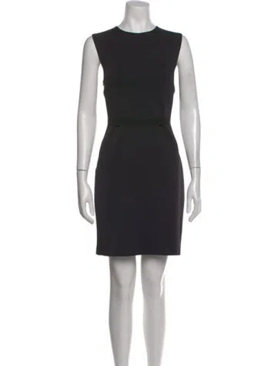 Pre-owned Helmut Lang Crew Neck Knee-length Dress In Black