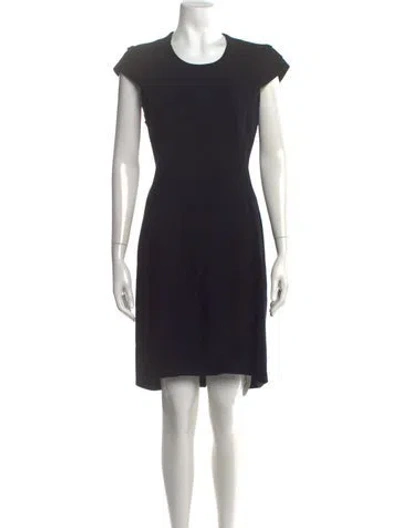 Pre-owned Helmut Lang Crew Neck Knee-length Dress In Black