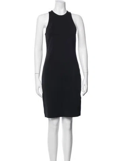 Pre-owned Helmut Lang Crew Neck Knee-length Dress In Black