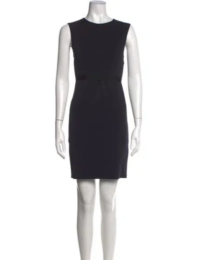 Pre-owned Helmut Lang Crew Neck Knee-length Dress In Black