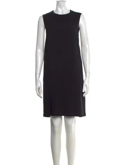 Pre-owned Helmut Lang Crew Neck Knee-length Dress In Black