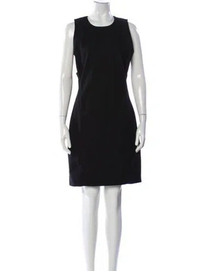 Pre-owned Helmut Lang Crew Neck Knee-length Dress In Gray