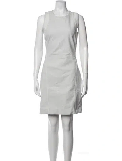 Pre-owned Helmut Lang Crew Neck Knee-length Dress In Grey