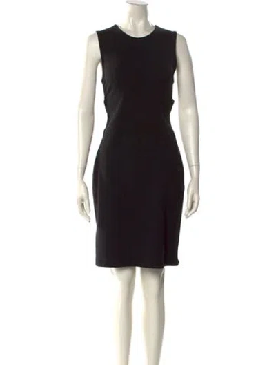 Pre-owned Helmut Lang Crew Neck Knee-length Dress W/ Tags In Black
